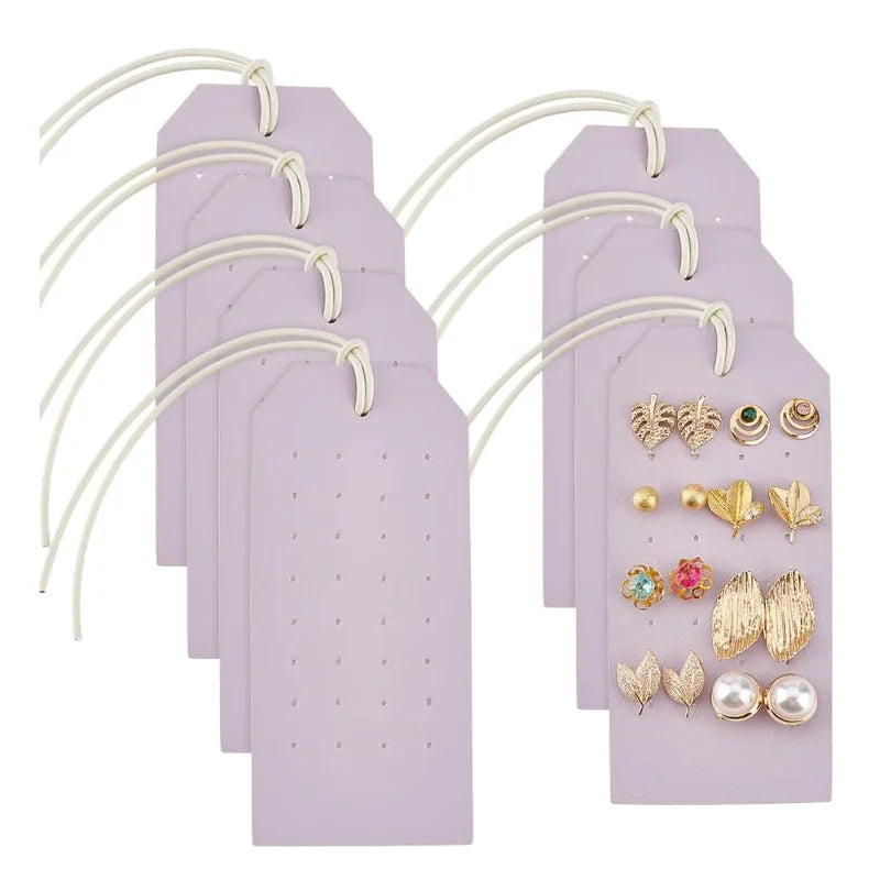 Portable PU Leather Earring Holder Hanging Jewelry Travel Organizer Stud Earring Storage