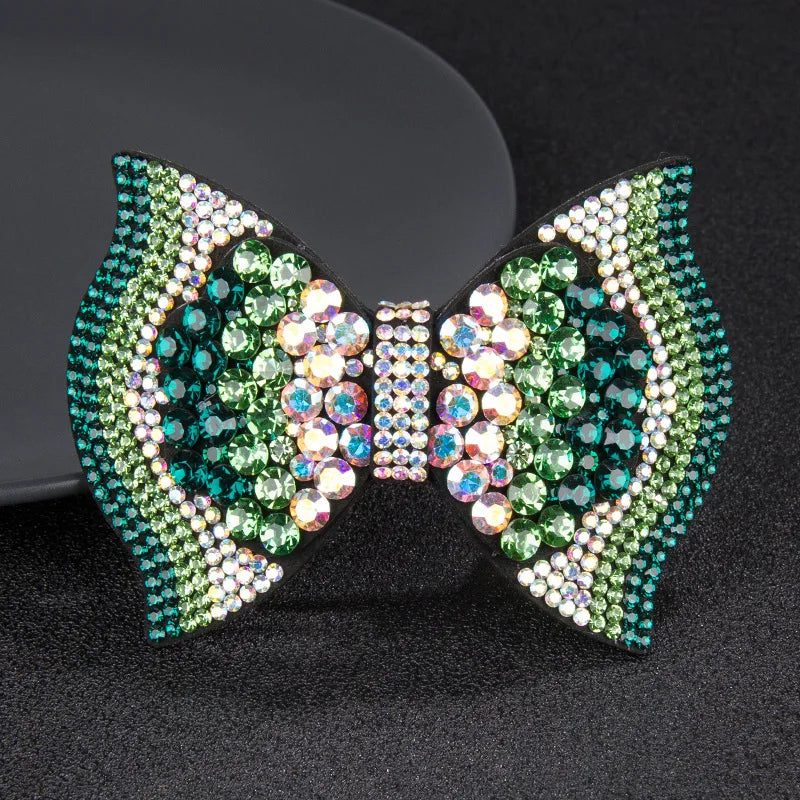HX-164 DIY Diamond Hairpin Barrette Butterfly Rhinestone Hair Clip Handmade Hairpin Hair Decoration Gift