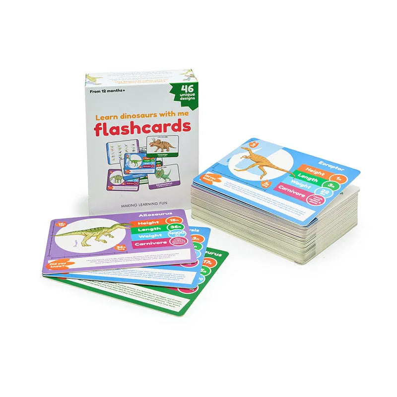 Top Quality Laminated Paper Flash Card Educational Study for Kids Personalized English Vocabulary Flashcards
