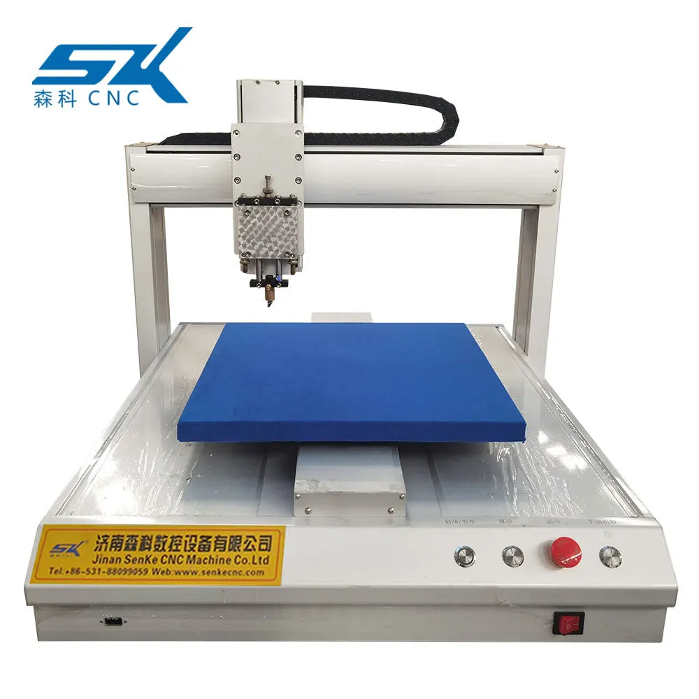 SENKE Small Automatic CNC Flat 4545 Glass Mirror Embroidery Cutting Machine with Motor & Engine Easy to Operate