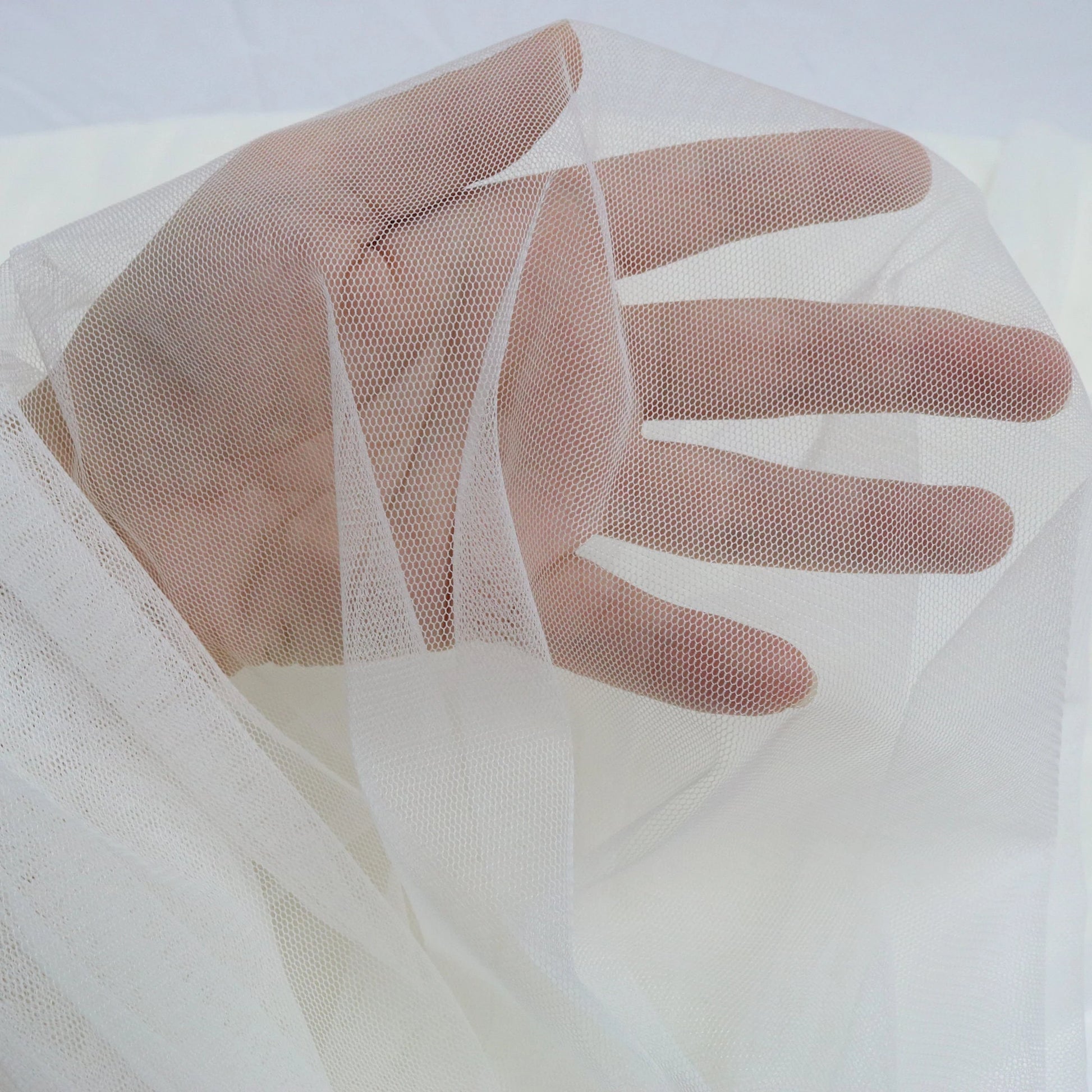 Wholesale 150cm Width Ivory White Soft Tulle Mesh Dress Fabric