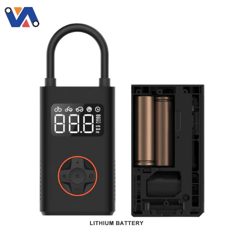 New Image Bicycle Portable Electric Pump Air Balloon Inflator Machine Mountain Bike Motorcycle Scooter Mini Hand Pump