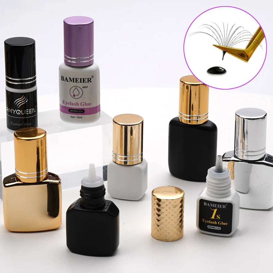 Fast Drying Glue Lashes No Odor 0.3 Second Professional Manufacturer Best Selling Eyelash Extension Glue
