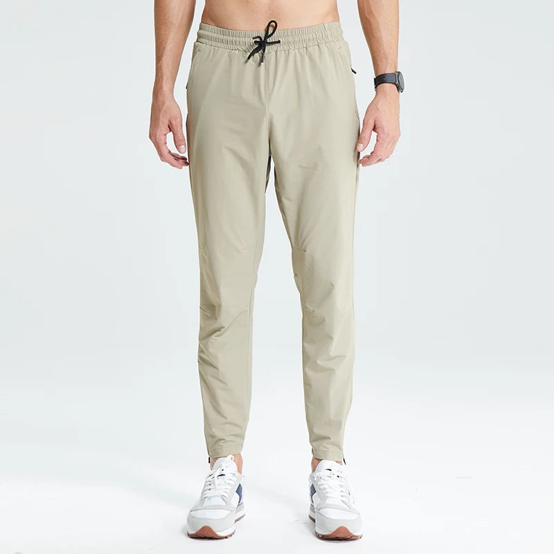 Slimming Ankle Zipper Track Pants Custom Logo Blank Waterproof Sweat Pants Quick Dry Gym Jogging Pants for Men