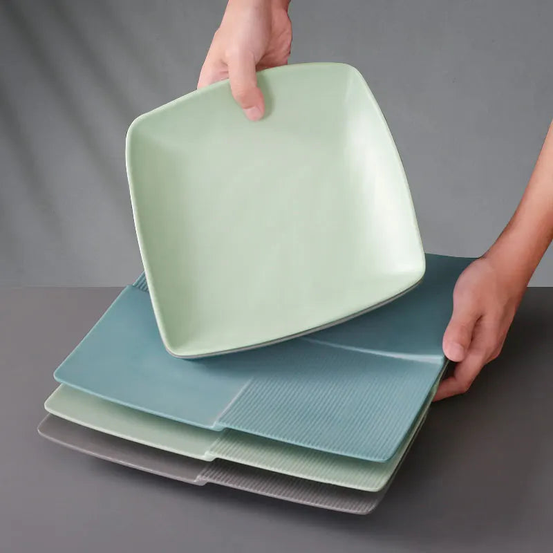 Wholesale Square Melamine Dinner Plate-Dishwasher Safe Food Grade Non-Toxic for Restaurant Catering Tableware