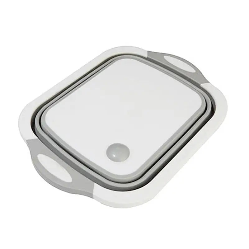 3 in 1 Multifunctional Kitchen Folding Fruit Vegetable Container Basket Chopping Board Washing Drain Collapsible Cutting Boar