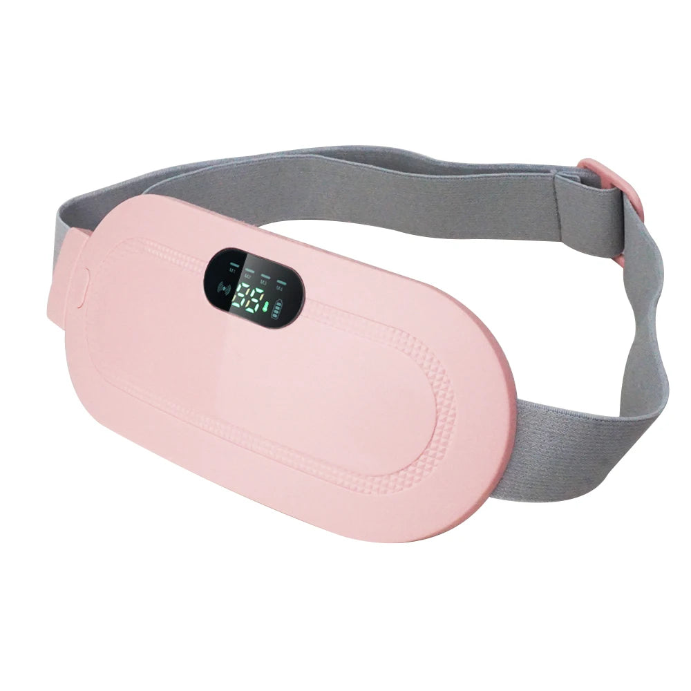 Heating Pads for Cramps Portable Cordless Menstrual Heating Pad Period Massage Pad with 3 Heat Levels and 4 Massage Modes