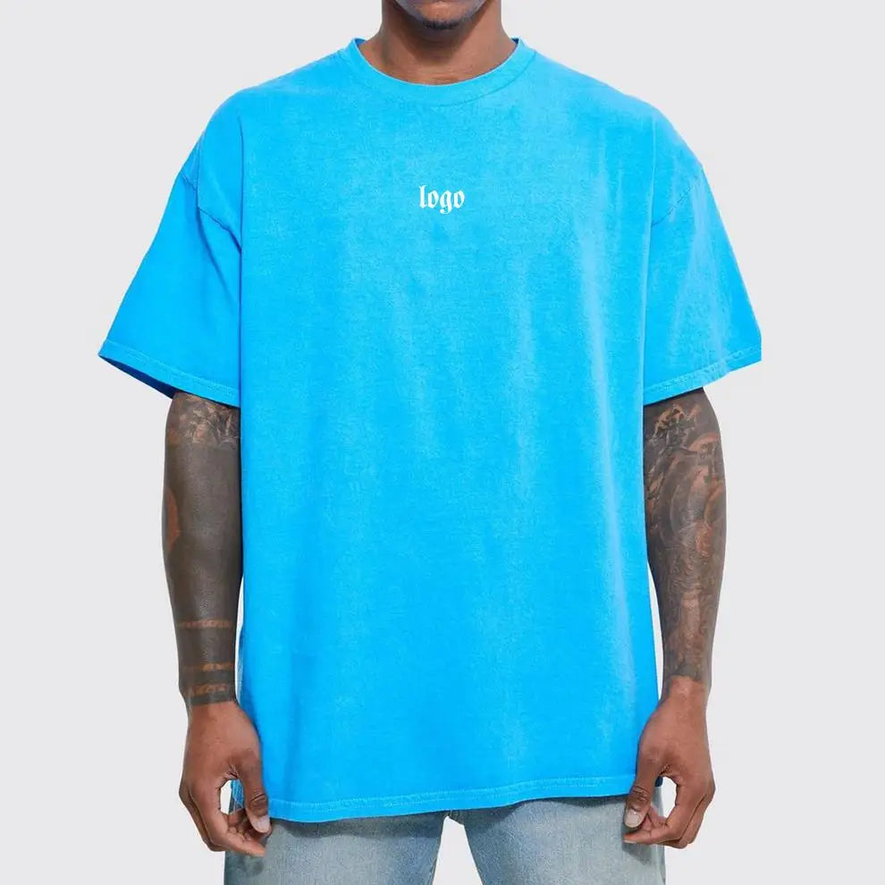 7900 180 Grams 100% Cotton Custom Logo Summer Plain Men Graphic Plus Size Men's T-Shirts