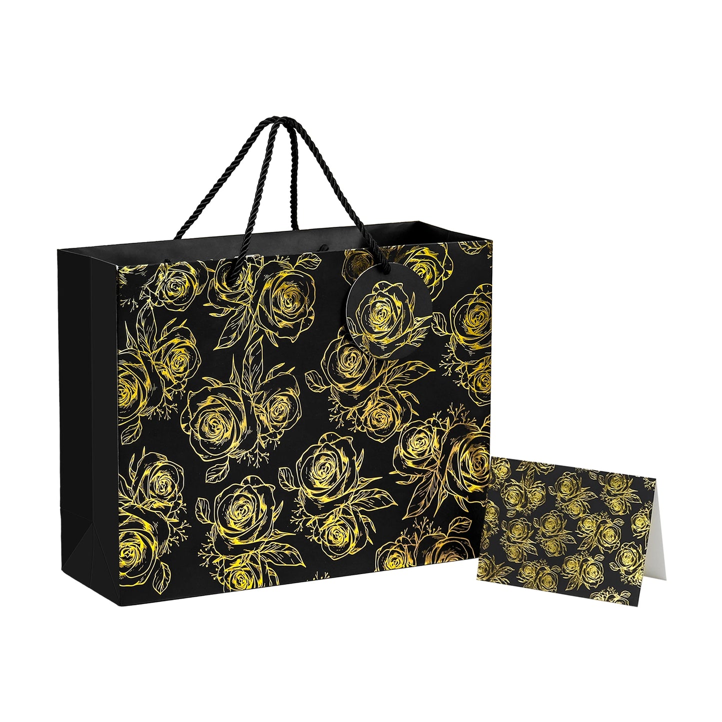 Wholesale Luxury Gift Garment Paper Bags Shopping Paper Bags with Gold Foil Design