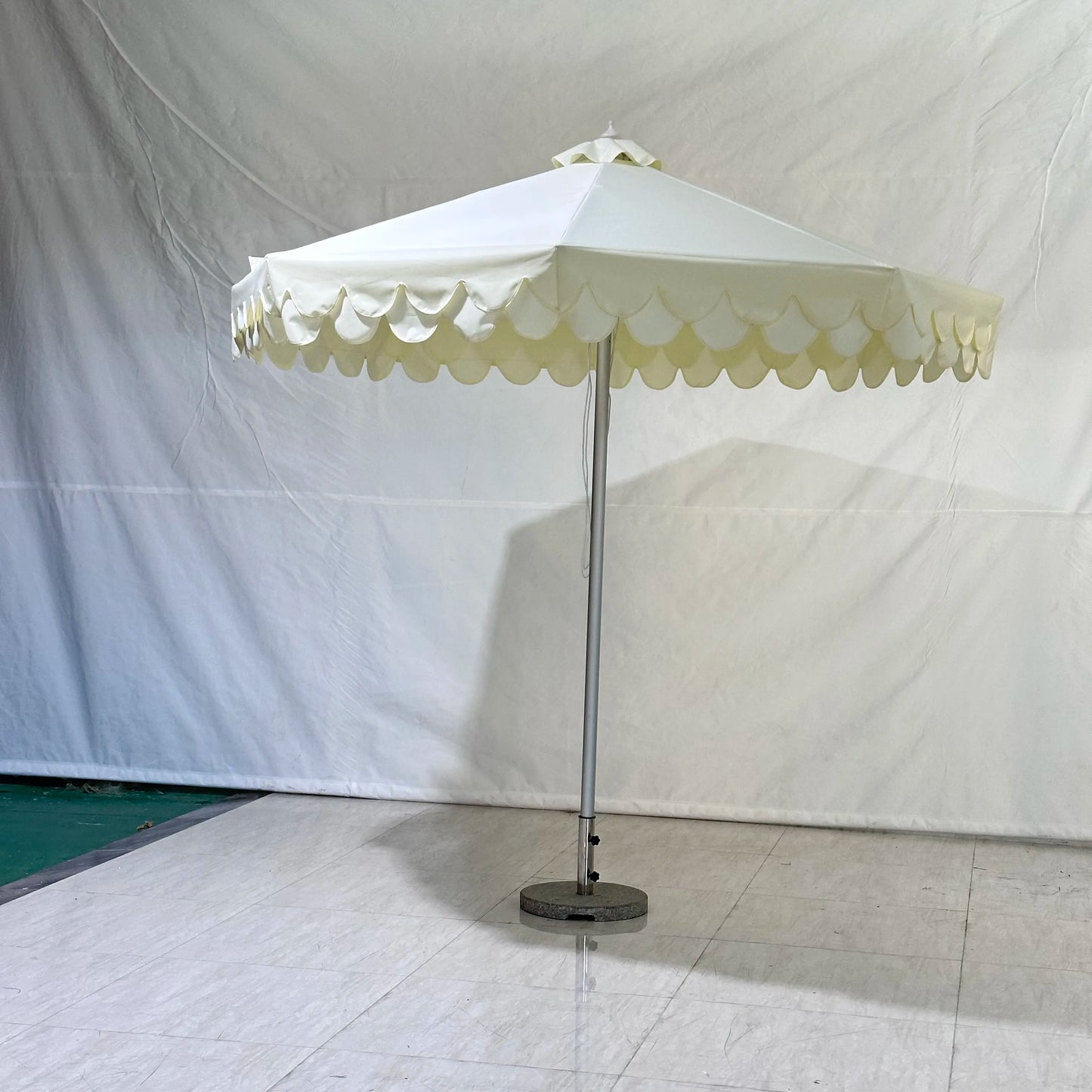 2.5*2.5m Round Mid Pole Umbrella  Flower Umbrella Decoration Custom Jumbo Print Umbrella Wall Mounted Outdoor Outdoor Heavy D