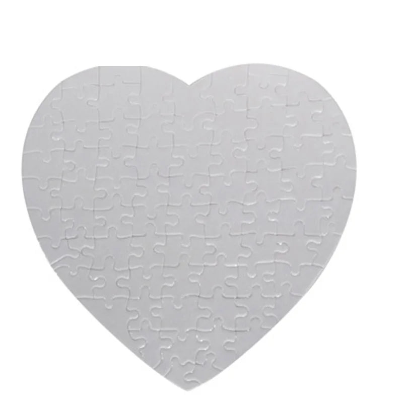 Hot Selling Sublimation Blanks Heart Shape Jigsaw Puzzle Heat Transfer Printing Paper Puzzle