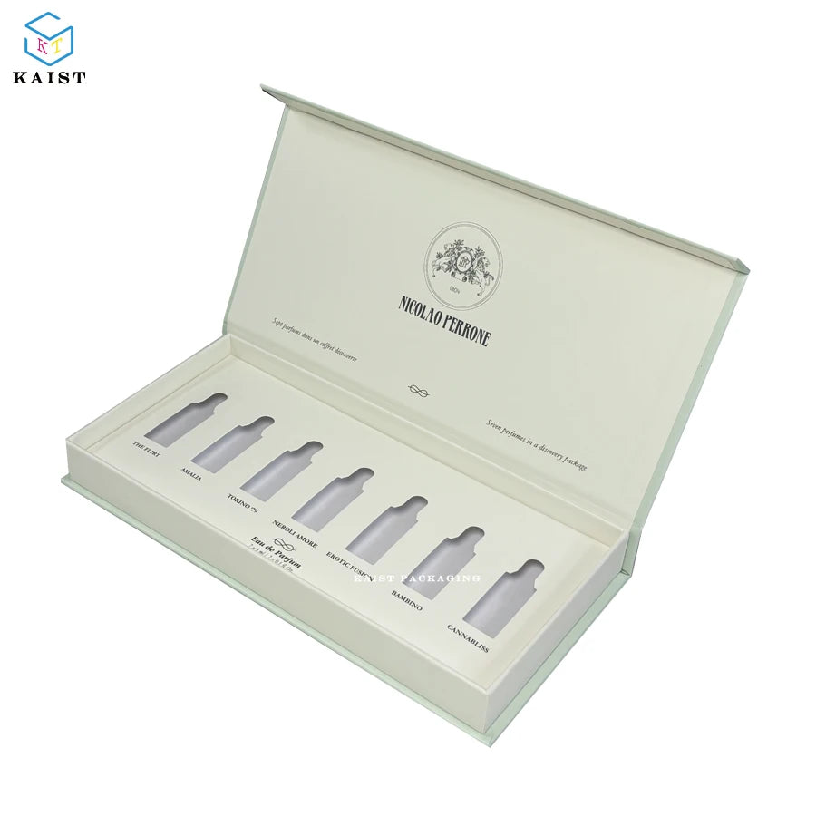 Custom Recyclable Cardboard Magnetic Paper Packaging Perfume Oil Set Box