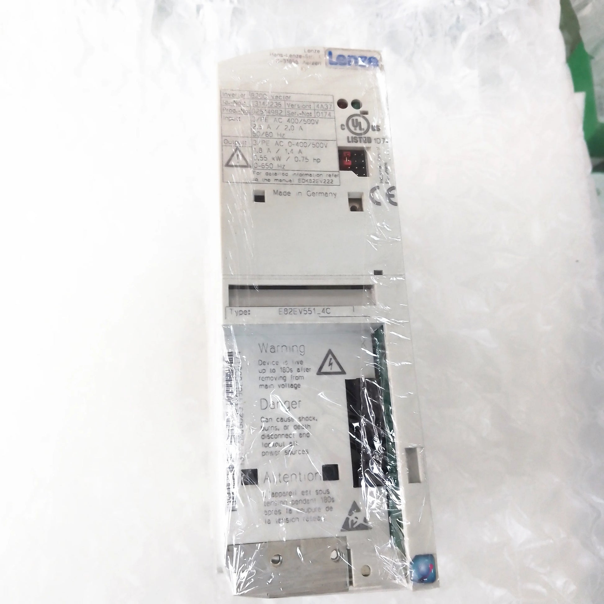WD Original Used 8200 Drive EDX82EV222  E82EV751K-4C040 for Roland Offset Printing Parts E82EV551-4C