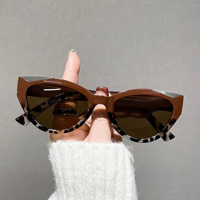 2024 New Cat Eye Optical Eyeglasses Blue Light Vintage Multi Color Irregular  Computer Clear Lenses Optical Frames Glasses