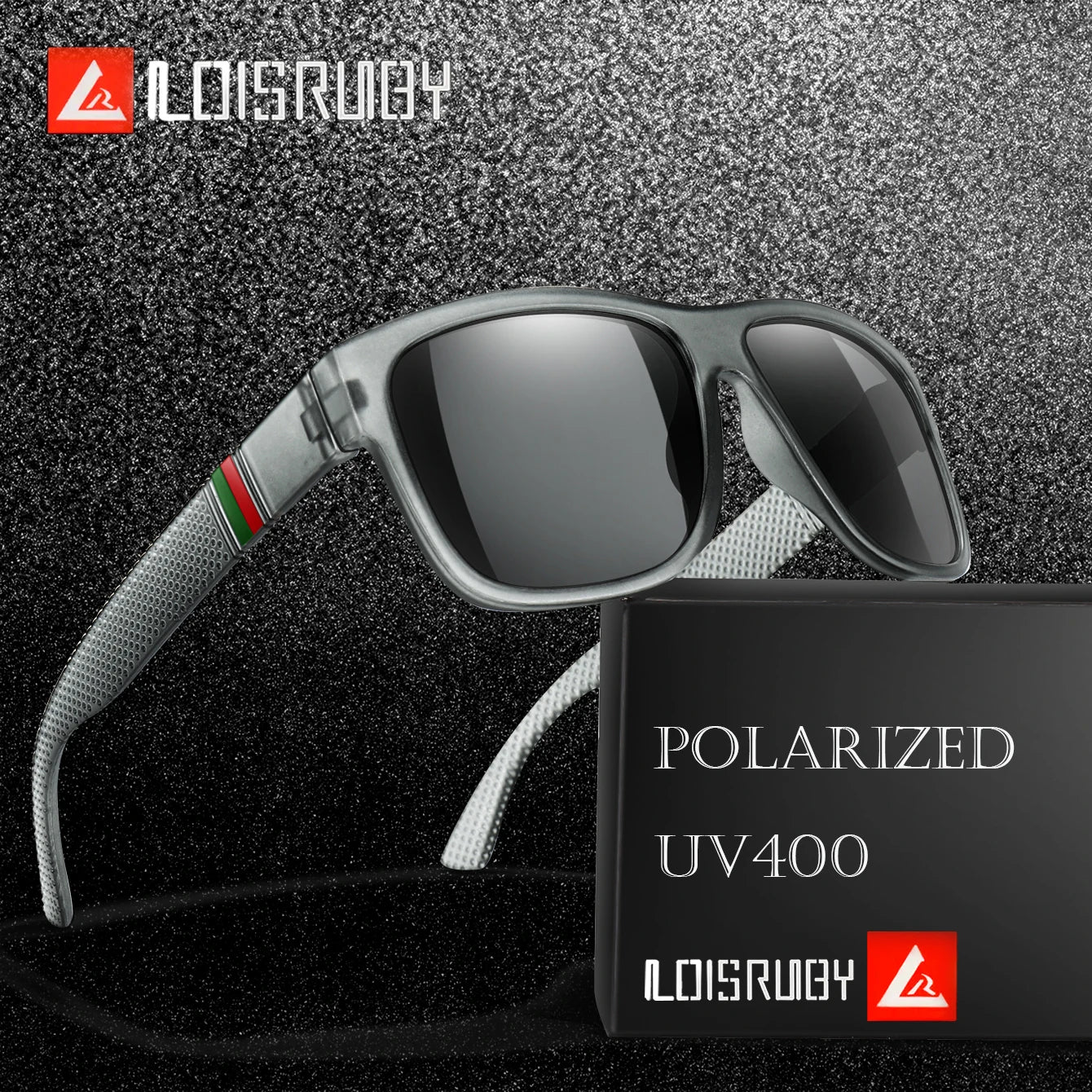 Gafas de sol polarizadas cuadradas de marca clásica para hombre, gafas de sol para pescar, conducción al aire libre, ci…