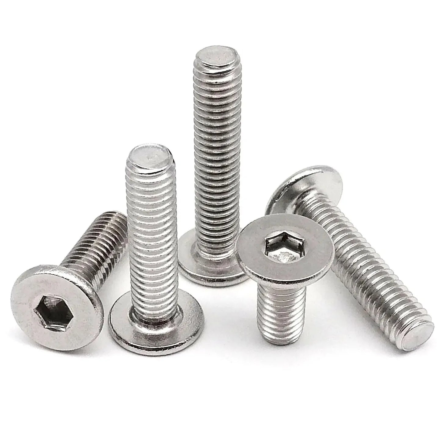 CM M2 M2.5 M3 M4 M5 M6 M8 hexágono oblea plana ultrafina tornillo de cabeza Allen 304 A2-70 acero inoxidable