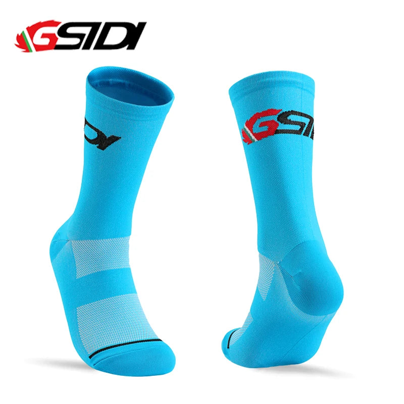 Gsidi-Calcetines de compresión para ciclismo para hombre y mujer, medias profesionales de alta calidad para correr y de…