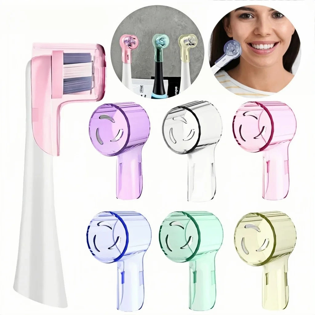Tapas de cubiertas a prueba de polvo para cepillos de dientes, 2-8 Uds., compatibles con la serie Braun Oral B & iO, Pr…