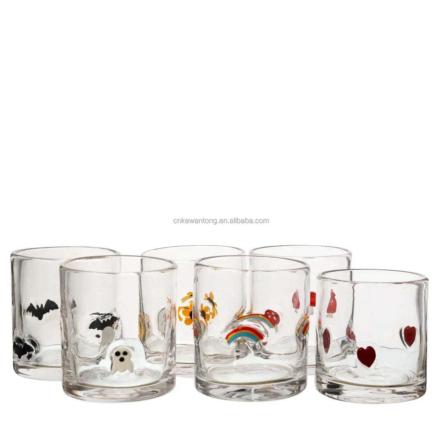 Premium Icon Drinking Glasses Custom Handblown Cocktail Glass Wholesale Double Old Fashioned Icon Drinking Glasses for Party
