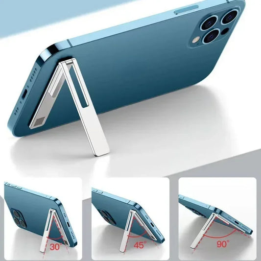 Soporte magnético ultrafino plegable para teléfono móvil, soporte de aleación de Metal para teléfono móvil de escritori…