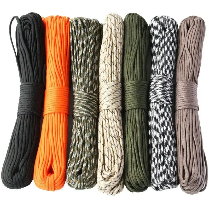 Cuerda Paracord de 7 núcleos 550, 5 15 30 M de diámetro, cordón de 4mm para acampar al aire libre, cordón de superviven…