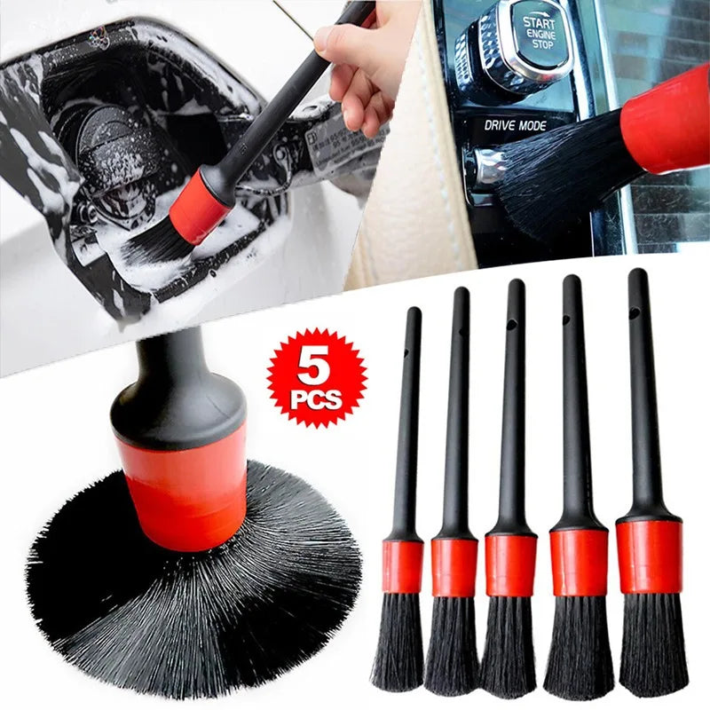 Kit de cepillos de limpieza para coche, cepillos para detalles de coche, cepillos para polvo para Interior de coche, ju…