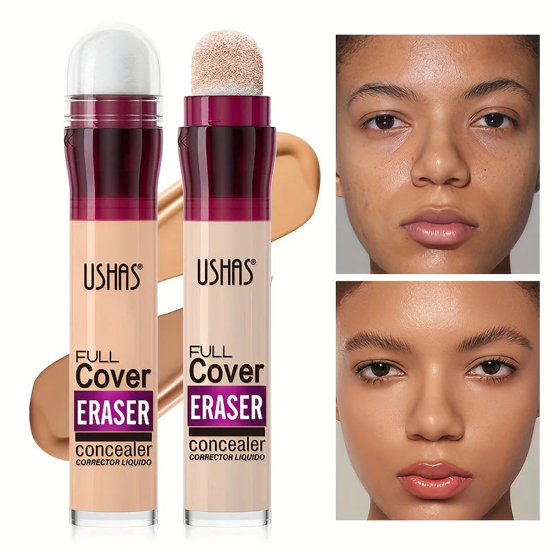 Nuevo Corrector de cabeza de esponja para ojeras, pecas, acné, pigmentación y imperfecciones, base líquida hidratante d…