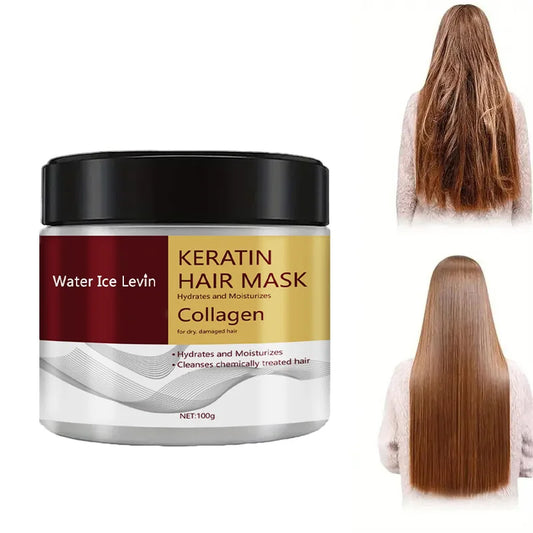 Mascarilla para el cabello de queratina y colágeno, acondicionador hidratante con Control de aceite Dual, suave, liso,…