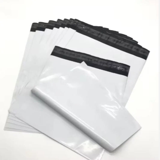 Lote de bolsas de mensajería con sello autoadhesivo blanco, sobre de correo exprés, almacenamiento de correo, bolsa de…