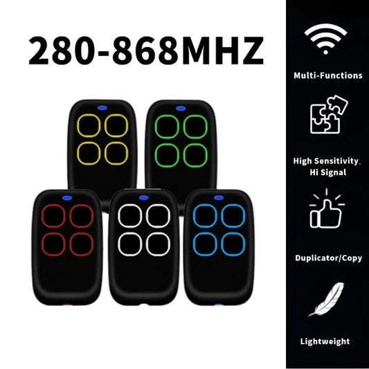 Transmisor Copiador Multifrecuencia de 280MHz-868MHz Compatible con TOP432NA, TOP432EV, TOP432EE, Control Remoto Manual…