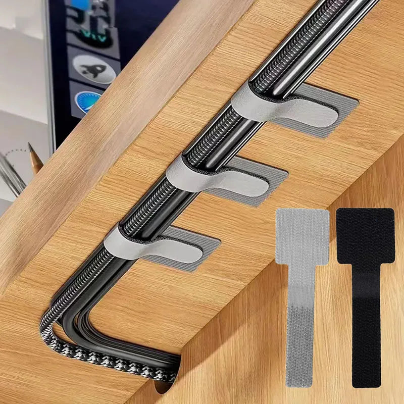 Bridas para cables reutilizables, organizador de cables de sujeción, soporte para cuerda, correas organizadoras de cabl…