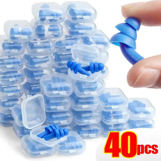 Tapones para los oídos de silicona reutilizables con cancelación de ruido para dormir, tapones para los oídos para nada…