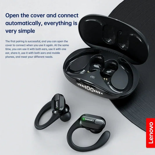 Lenovo XT80 auriculares inalámbricos Bluetooth 5,3 auriculares verdaderos con micrófono Control de botón reducción de r…