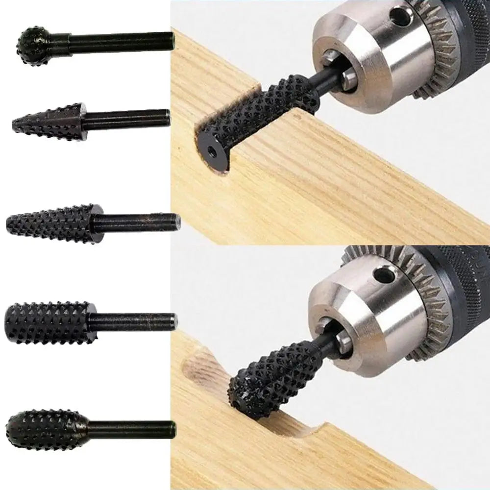 Juego de brocas de 1/4 pulgadas, 5 uds., herramientas de corte para carpintería, cuchillo, herramienta de tallado de ma…
