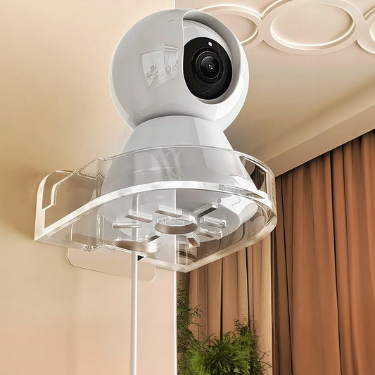 Soporte de pared universal sin perforación para cámara CCTV: soporte de almacenamiento duradero y que ahorra espacio