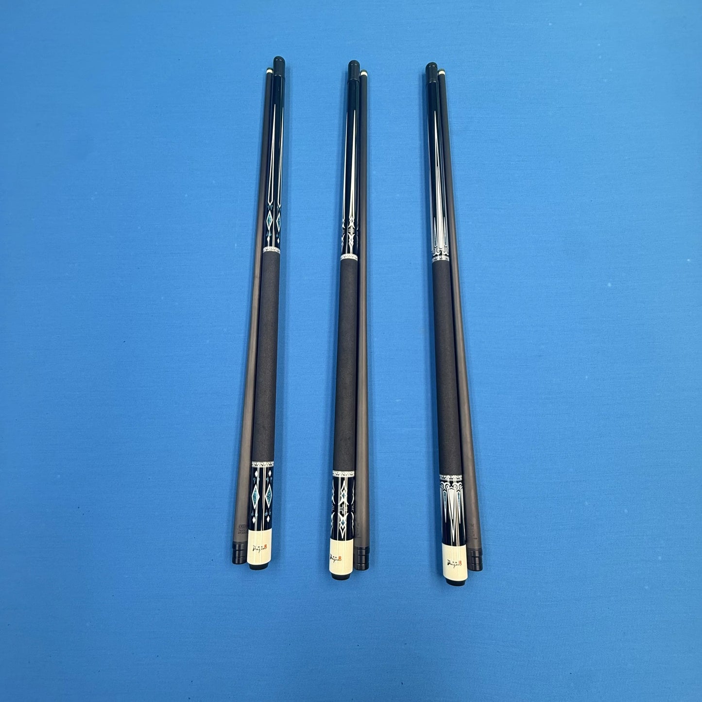 Premium Pure Carbon Fiber 58 Inch Pool Cue Stainless Steel Radial Pool Cue 11mm-12.5mm12.5mm