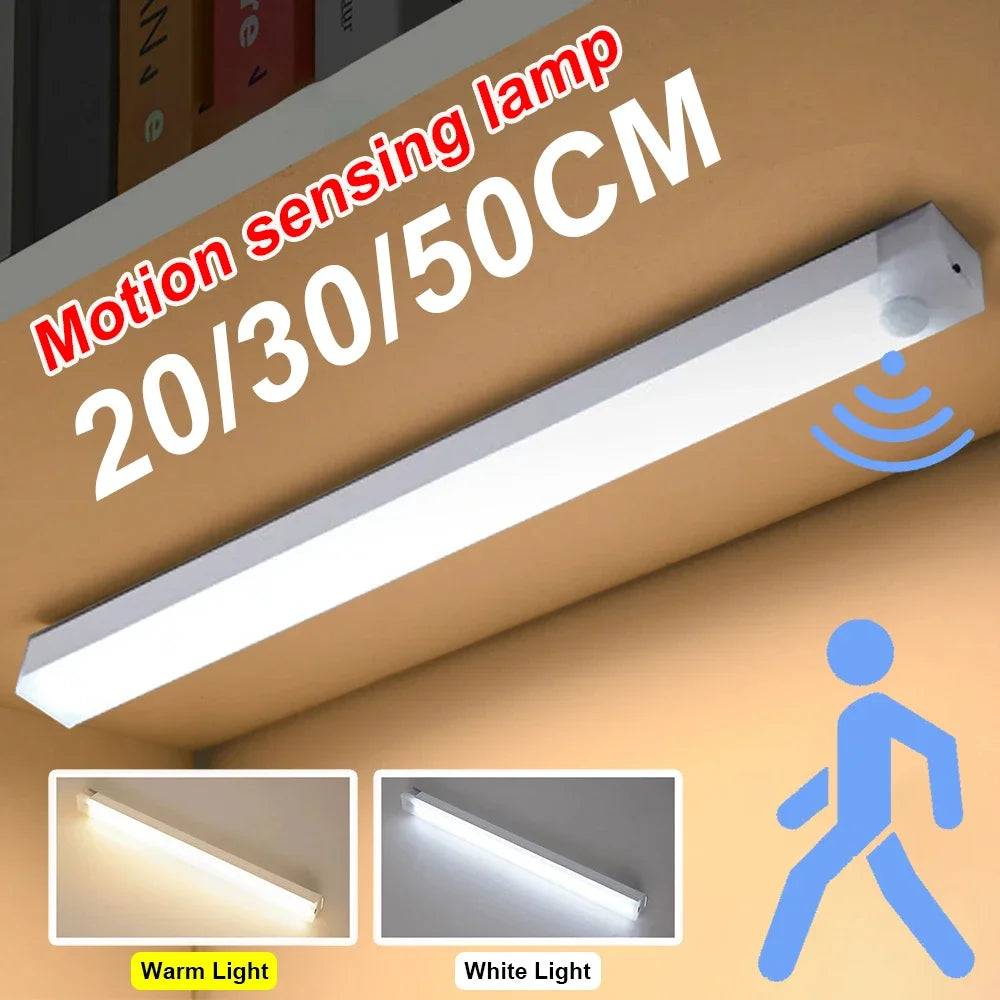 Luz LED con Sensor de movimiento, luz nocturna LED inalámbrica tipo C, luz recargable para armario, lámpara de armario,…
