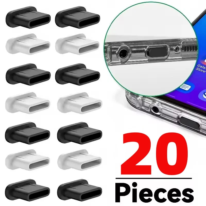 Tapones antipolvo de silicona tipo C, Protector de puerto de carga, tapa de tapón para Iphone 16 15 Pro Max 16 15 Plus,…