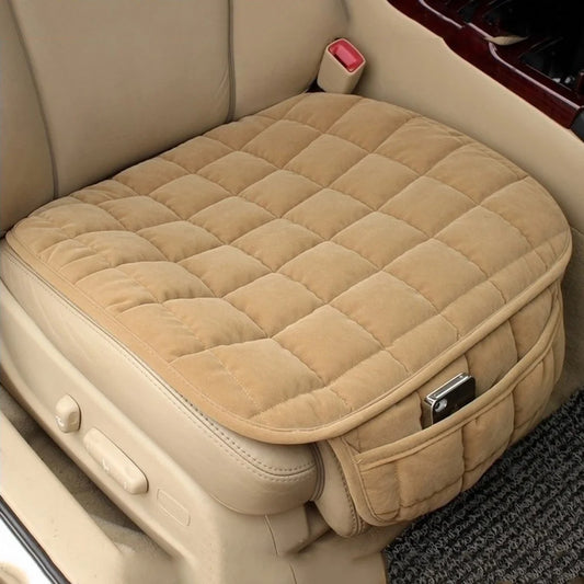 Funda Universal cálida para asiento de coche, cojín antideslizante para asiento de silla delantera, almohadilla transpi…