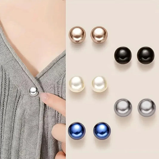 10 Uds. Alfileres de botón de perlas, fundas decorativas para botones de seguridad DIY para zapatos, sombreros, bolsos,…