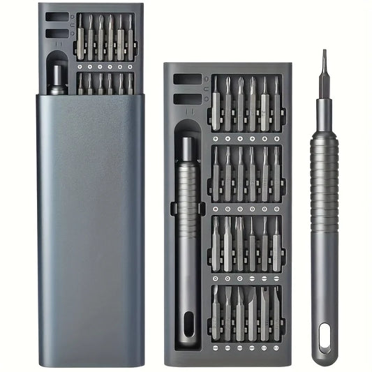 Juego de mini destornilladores 25 en 1, destornilladores pequeños de cabeza plana y en forma de cruz, aptos para produc…