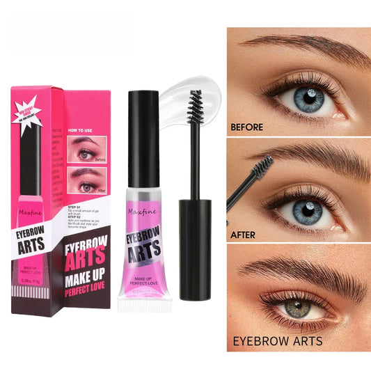 Gel de cejas de larga duración, resistente al agua, manguera de secado rápido, transparente, maquillaje de ojos