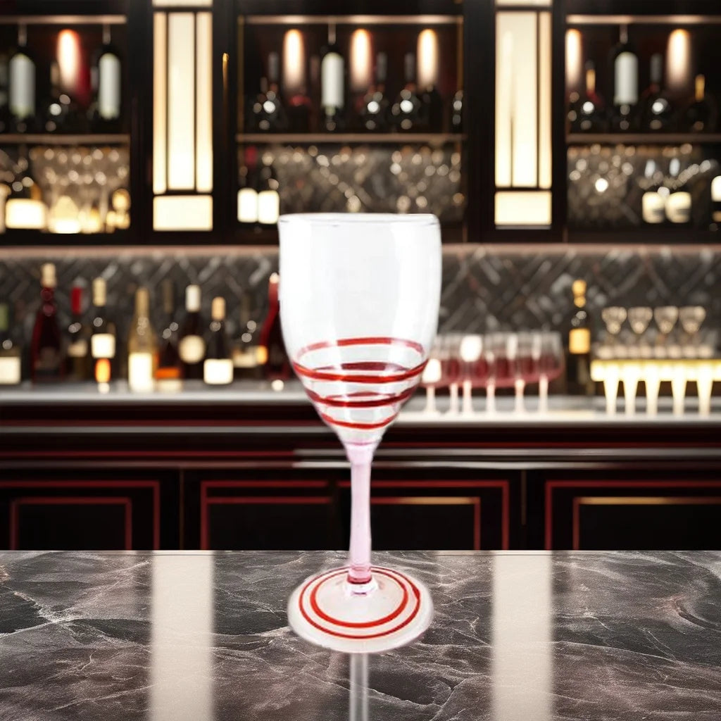 Handmade Elegant Coupe Stemmed Borosilicate Glass Wine Glass Modern Design Heat-resistant Durable Transparent 7-10 oz Capacity