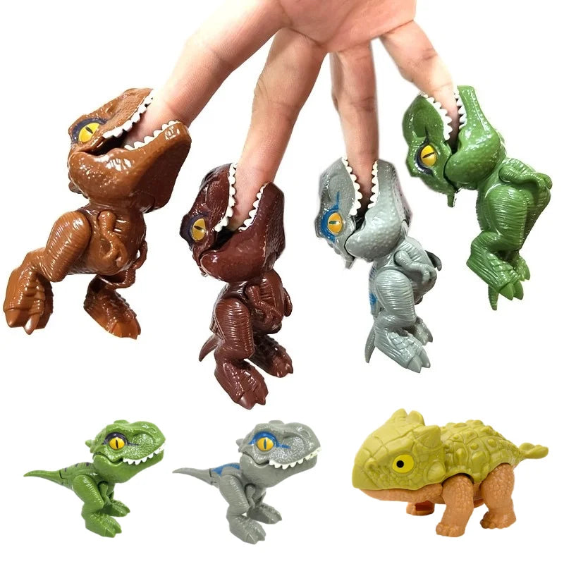 Dinosaurio Jurásico Triceratops tiranosaurio modelo juguetes para niños dinosaurios creativos para morder los dedos jug…
