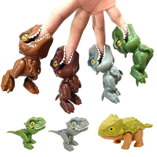 Dinosaurio Jurásico Triceratops tiranosaurio modelo juguetes para niños dinosaurios creativos para morder los dedos jug…
