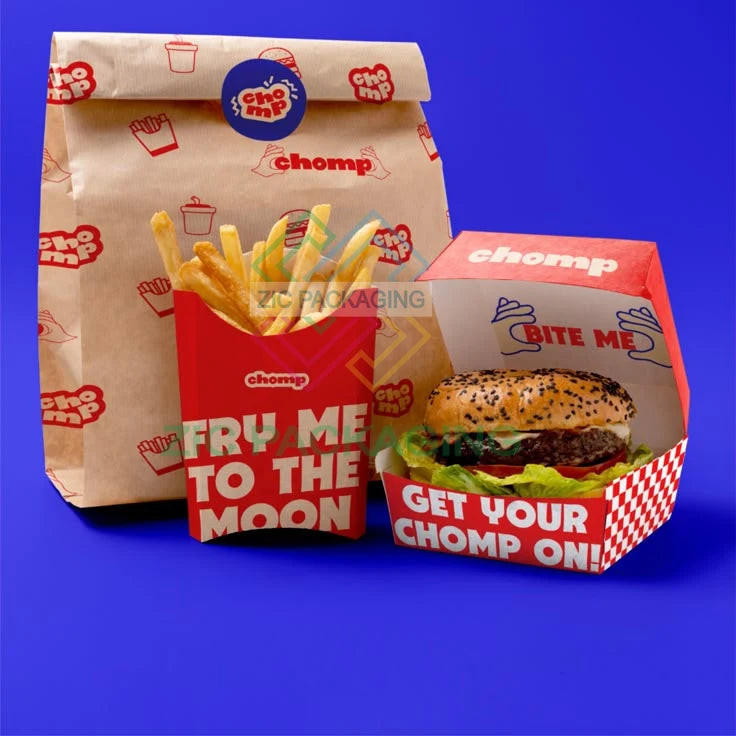 Wholesale Eco Friendly Customized Hot Food Burger Fried Chicken Sushi Cake Bakery Chocolate Cookies Brownie Paper Packing Box