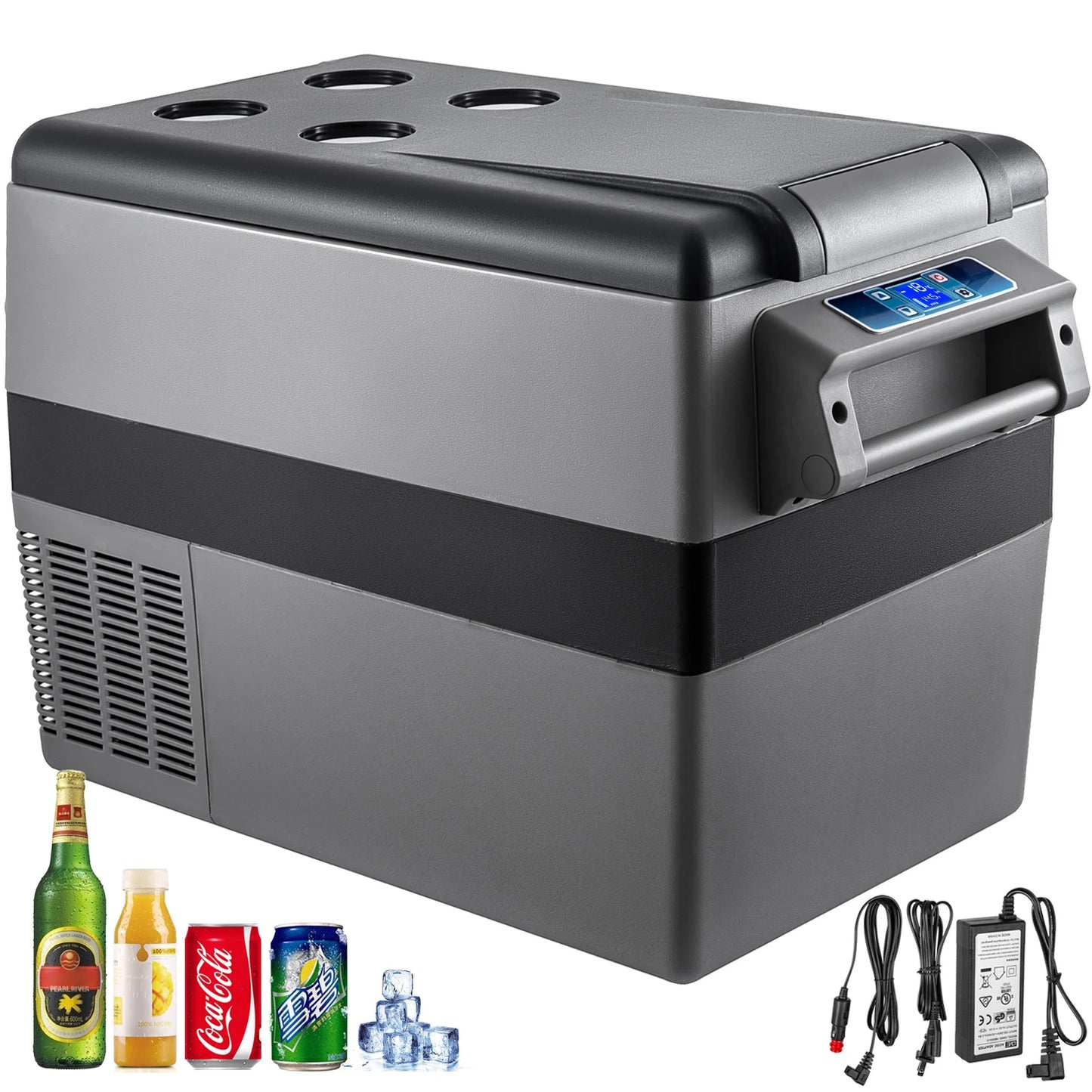 SucceBuy 20L 22L 35L 45L 55L refrigerador de coche Mini refrigerador congelador compresor portátil enfriador DC 110-240…
