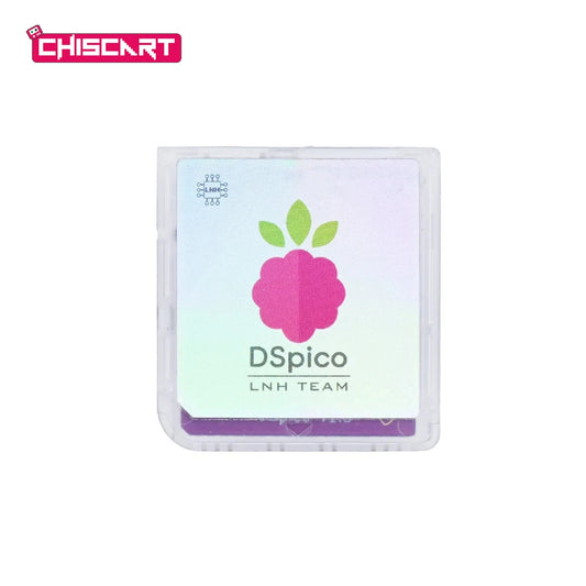 Lector de Juegos Chiscart DSpico, Carcasa Transparente Moldeada por Inyección con MCU RP2040 para Consolas NDS, NDSL, D…