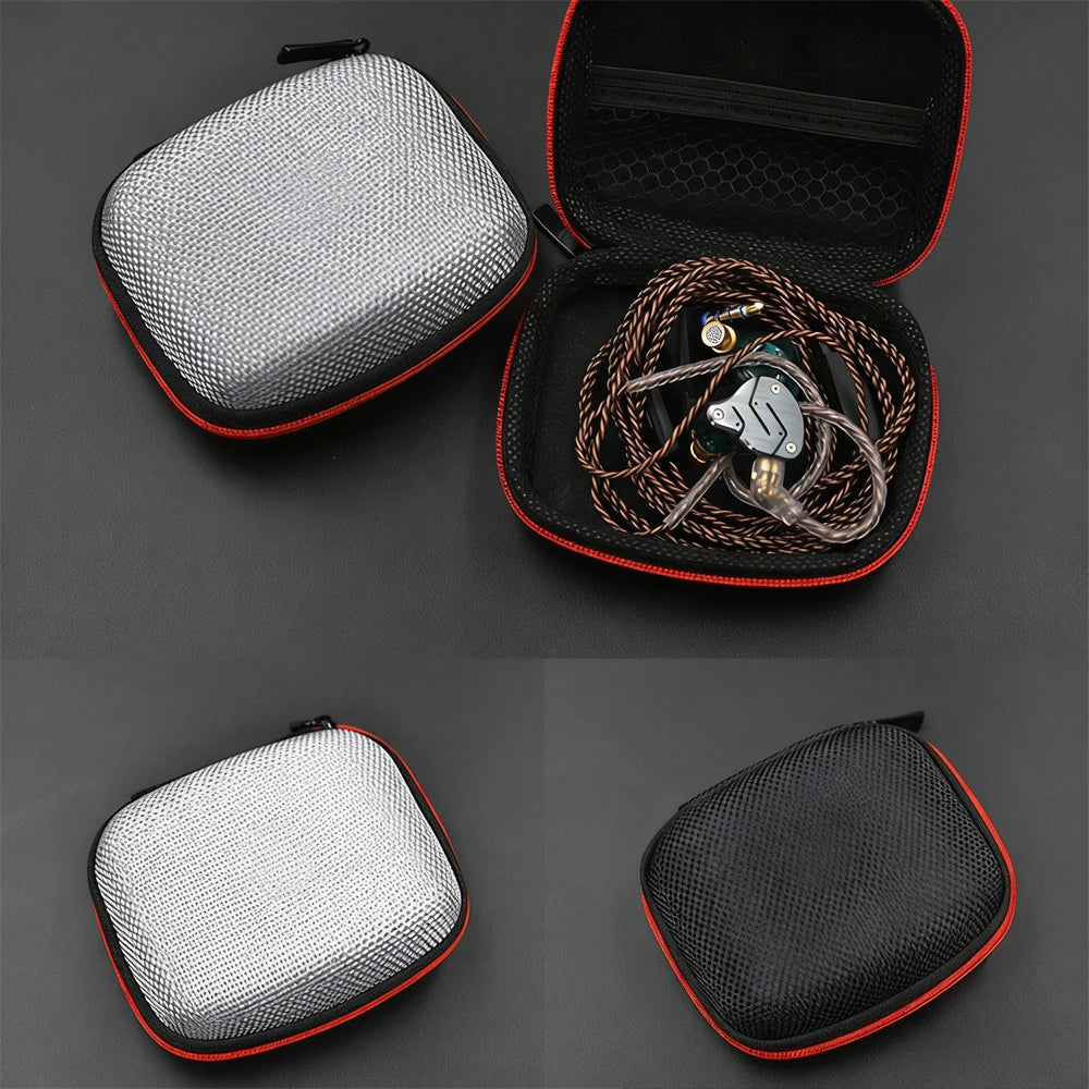 Bolsa de almacenamiento para auriculares, caja cuadrada para auriculares, accesorios para almacenamiento de auriculares…