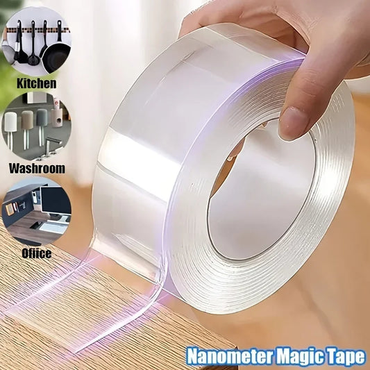 Cinta Nano de doble contacto de 5m, potente adhesivo de cara Extra fuerte para cocina y baño, herramienta impermeable y…
